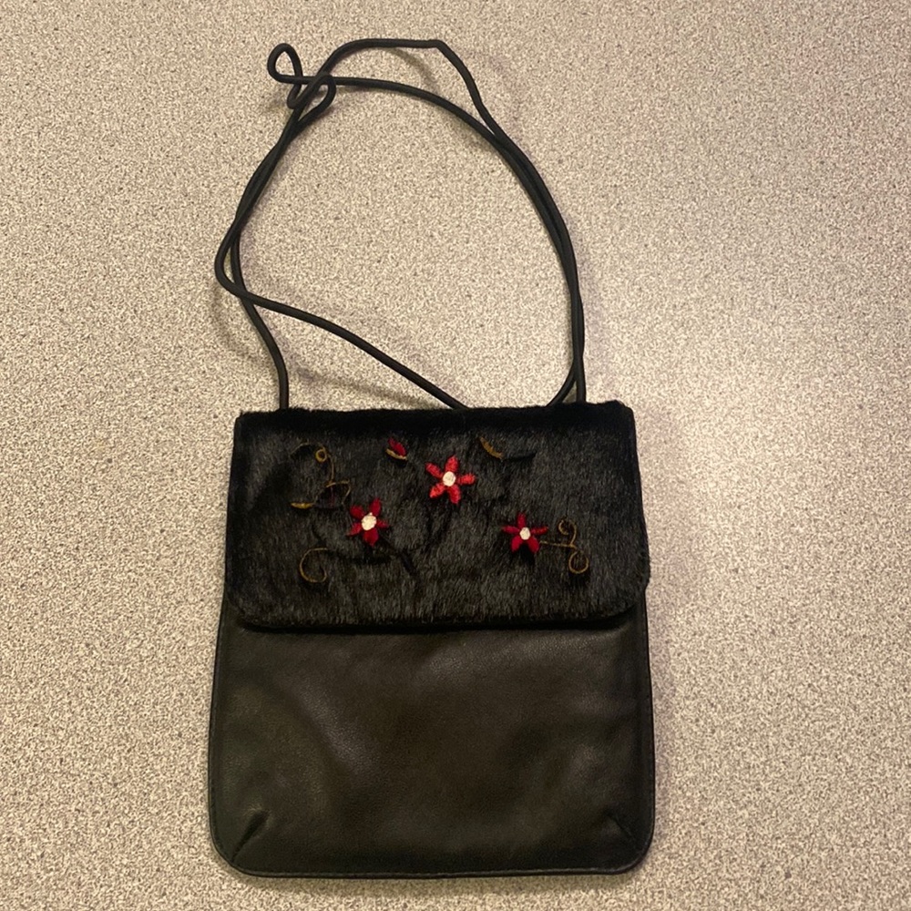 Wilson Leather Purse with Fur Accent!